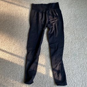 Gymshark flex high waisted leggings - black/charcoal. Large.